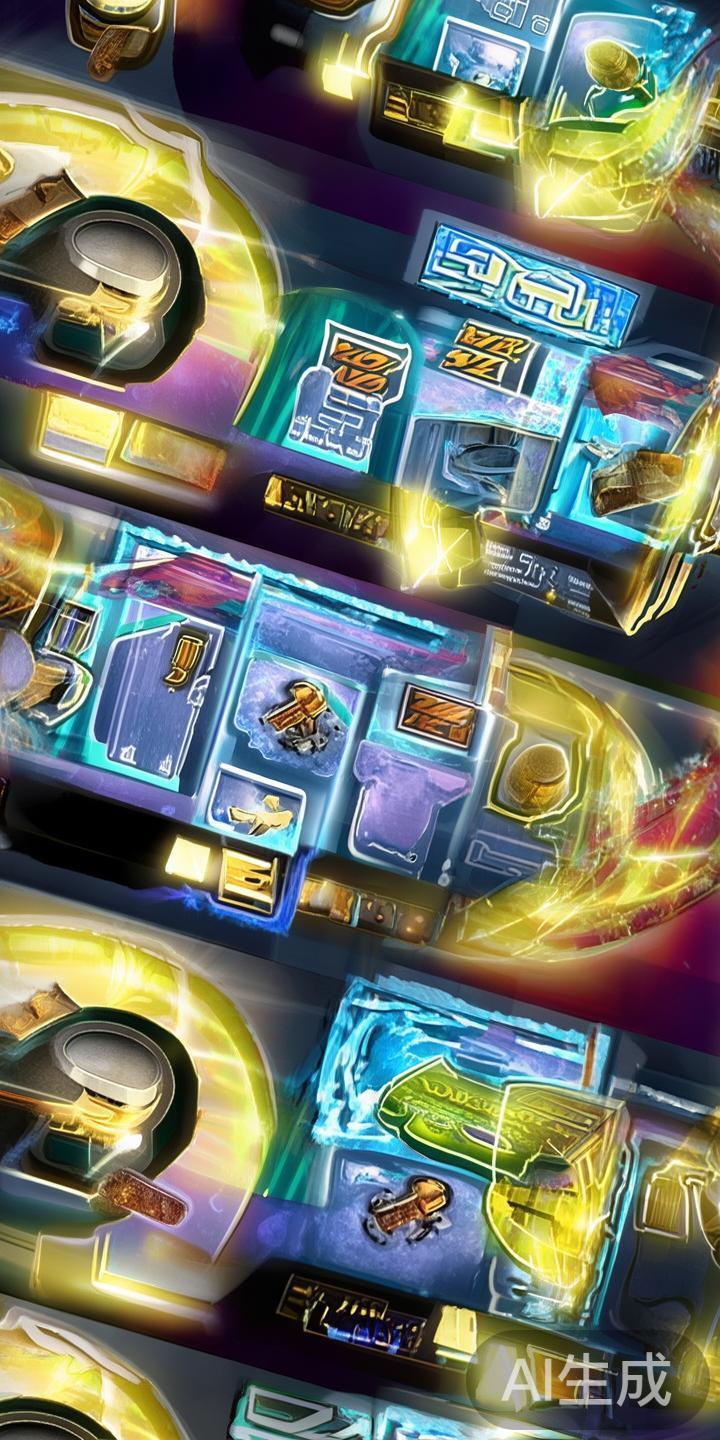 游戏界面通常由多个滚轮组成，每轮的符号包括冰球、得